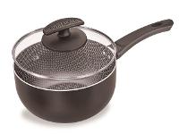 Panela com Tampa de Vidro Fortaleza black 20 cm - 1