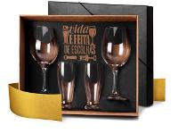 Jogo De Copos De Vidro Para Vinho E Cerveja - 4 Peças - 1