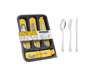 Faqueiro Tramontina Havana Aço Inox 24 Peças