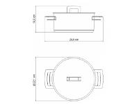 Caçarola Rasa em Aço Inox Tramontina Brava 20cm - 2