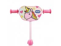 Patinete Infantil MOR Unicórnio Rosa com 3 Rodinhas - 3
