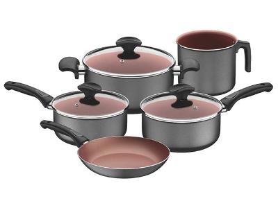 Jogo de Panelas Tramontina Vermont Alumínio 5 Peças