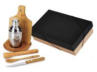 Kit para Caipirinha com Coqueteleira Inox Welf Bambu 6 peças - 1