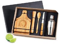 Kit para Caipirinha com Coqueteleira Inox Welf Bambu 6 peças - 2