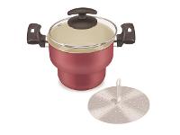 Cuscuzeiro com Tampa de Vidro Fortaleza Artistic Ø 18CM - 1