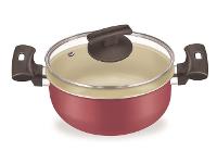 Caçarola Fortaleza Artistic Cereja com Tampa de Vidro 16" - 1