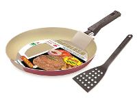 Frigideira Francesa Fortaleza Super Artistic Cereja com Espátula 22 - 1