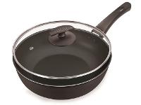 Frigideira Fortaleza Wok Black com Tampa de Vidro 24" - 1