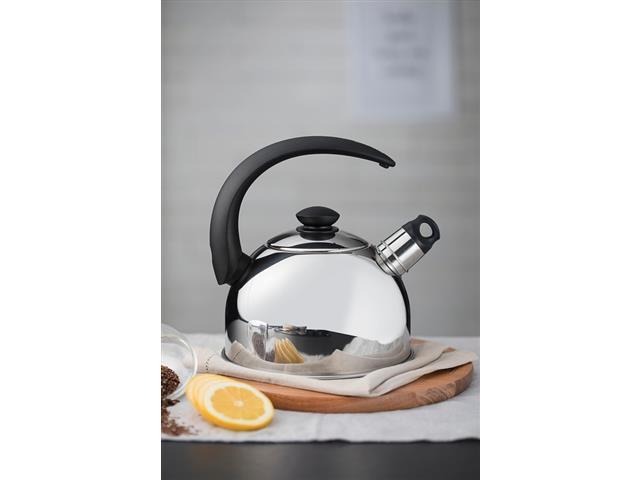 Chaleira Tramontina com Apito em Aço Inox Cabo Preto 3 Litros - 2