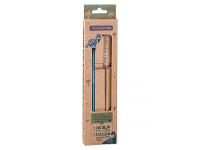 Canudo Inox Infantil Reutilizável com Escova Tramontina Azul - 2