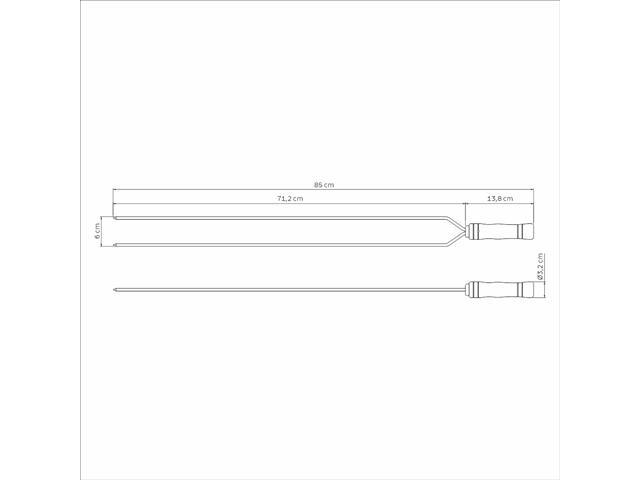 Espeto Duplo Tramontina para Churrasco 85cm - 3