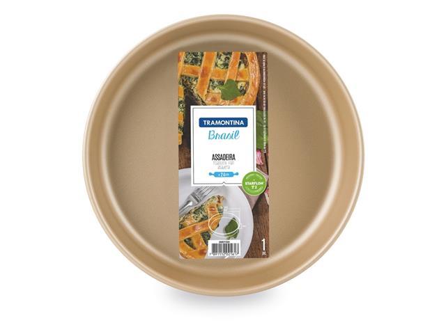 Assadeira Redonda Tramontina Antiaderente Vermelha 26CM - 2