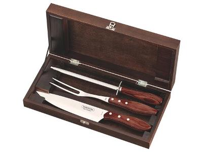 Kit para Churrasco Tramontina Polywood Vermelho com Estojo 4 Peças