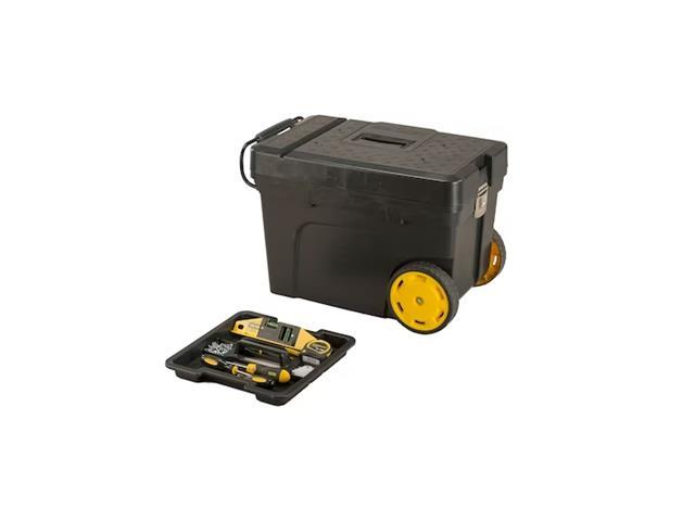 Caixa Plástica Contractor Para Ferramentas Stanley 53 Litros Com Roda - 2