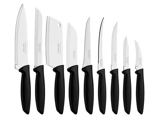 Conjunto de Facas Tramontina Plenus em Aço Inox – 9 Peças - 1