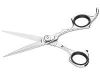 Tesoura para Cabelo Tramontina em Aço Inox com Fio Laser e Apoio 6" - 1