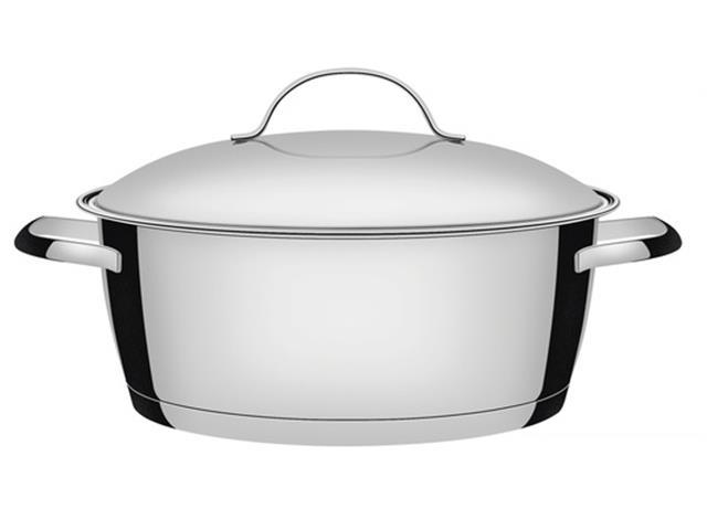Caçarola Funda Tramontina Allegra em Aço Inox com Fundo Triplo 18CM - 1