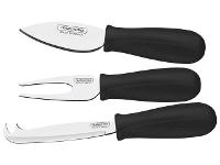 Jogo para Queijo Tramontina Inox 3 peças Plenus Preto - 1