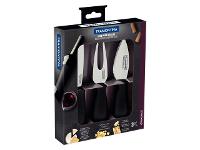 Jogo para Queijo Tramontina Inox 3 peças Plenus Preto - 3