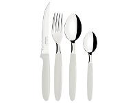 Faqueiro Tramontina Ipanema Cabo Branco com Pote Plástico 24 Peças - 3