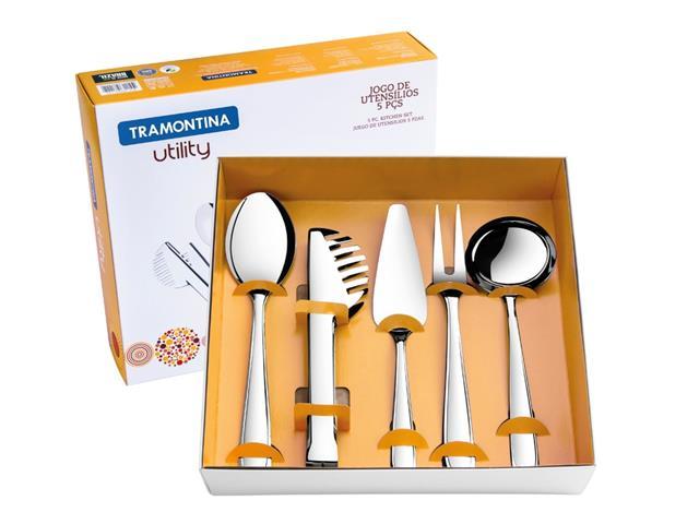 Jogo de Utensílios Tramontina Aço Inox 5 Peças - 2