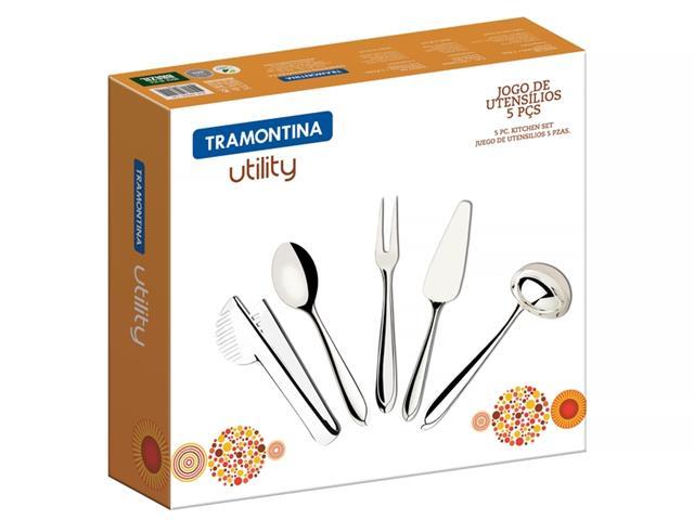Jogo de Utensílios Tramontina Aço Inox 5 Peças - 3