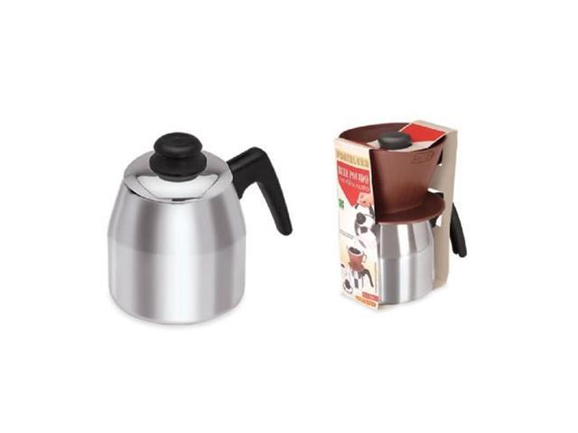 Bule com Tampa e Porta Filtro Fortaleza Alumínio Polido 1,1 L - 1