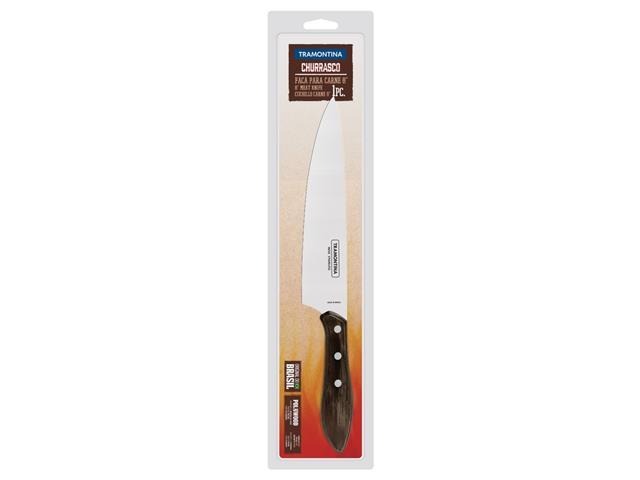 Faca Tramontina para Carne em Aço Inox e Cabo Castanho Polywood 8" - 2