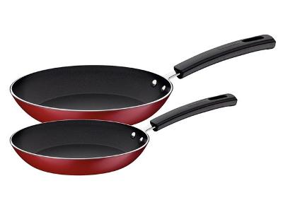 Jogo de Frigideiras Tramontina Sicília Antiaderente Vermelha 2 Peças