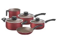 Jogo de Panelas Tramontina Paris Texture Vermelho 5 Peças - 1