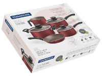 Jogo de Panelas Tramontina Paris Texture Vermelho 5 Peças - 2