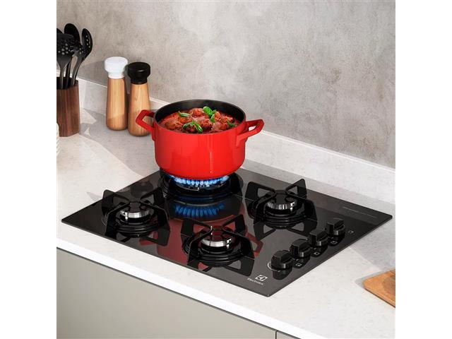 Cooktop a Gás Electrolux KE4TP 4 Bocas Preto Bivolt - 2