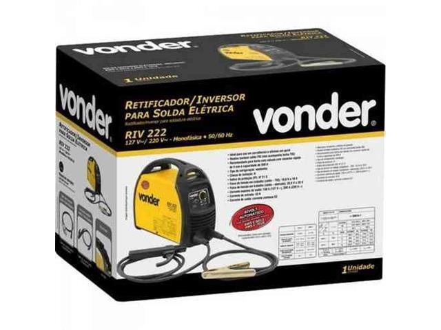 Inversor para Solda Elétrica Vonder RIV222 com Display Digital Bivolt - 3