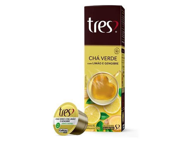Cápsulas Três Corações Chá Verde com Limão e Gengibre - 1