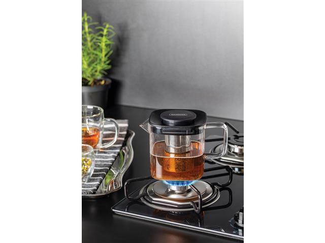 Bule para Chá Tramontina em Vidro e Aço Inox com Infusor 600ML - 3