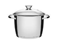 Caldeirão Tramontina Allegra em Aço Inox e Tampa de Vidro 24CM - 1