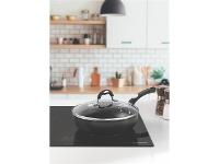 Frigideira Funda Tramontina Mônaco com Tampa Antiaderente Preta 24CM - 2