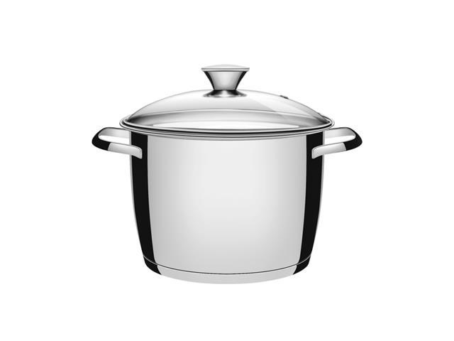 Caldeirão Tramontina Allegra em Aço Inox e Tampa de Vidro 20CM - 1