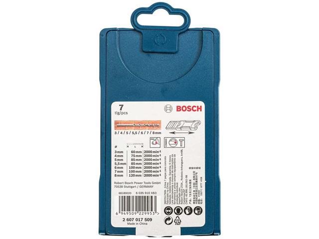 Jogo de Brocas para Alvenaria Bosch Mini X-Line 3-8mm 7 Peças - 4