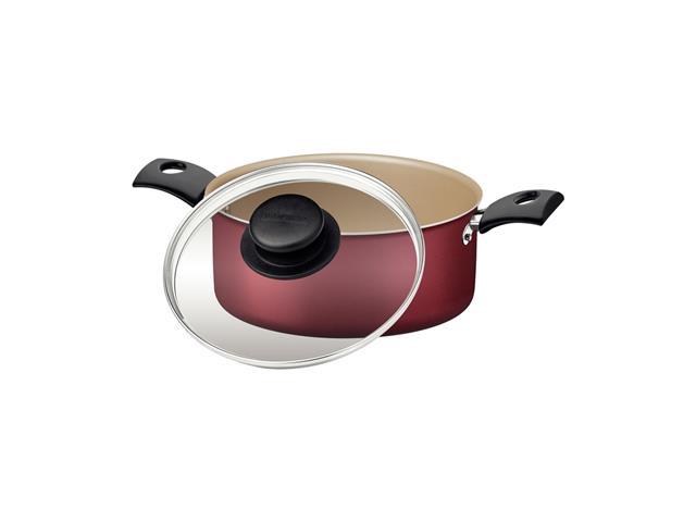 Caçarola Tramontina Turim Antiaderente Starflon Max Vermelha 22CM - 1