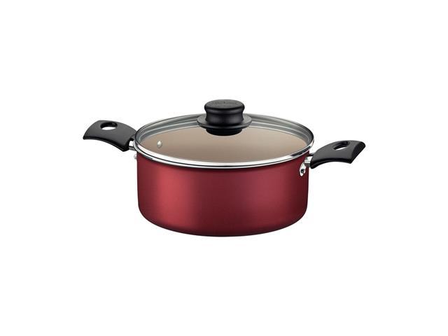 Caçarola Tramontina Turim Antiaderente Starflon Max Vermelha 22CM - 3