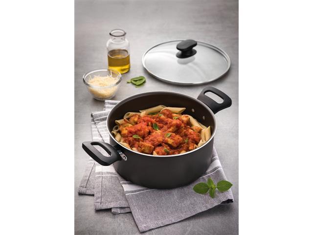 Caçarola Tramontina Loreto Antiaderente com Alças e Tampa Grafite 24CM - 4