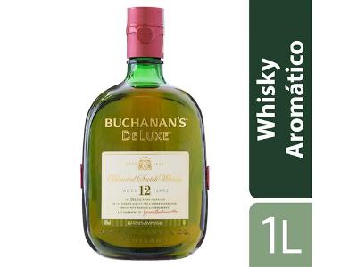 Whisky Escocês Blended Buchanan's Deluxe Aged 12 Years Garrafa 1 Litro