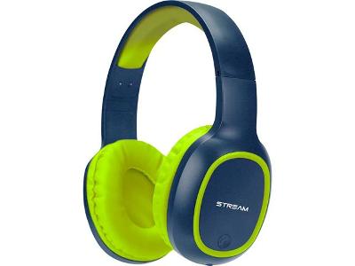 Headset Bluetooth ELG EPB-MS1NB Stream com Microfone Azul e Verde