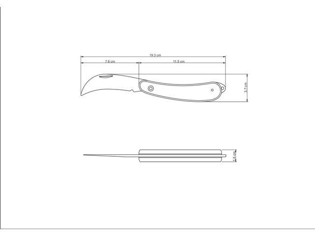 Canivete Tramontina com Lâmina em Aço Inox e Cabo de Madeira 3" - 3