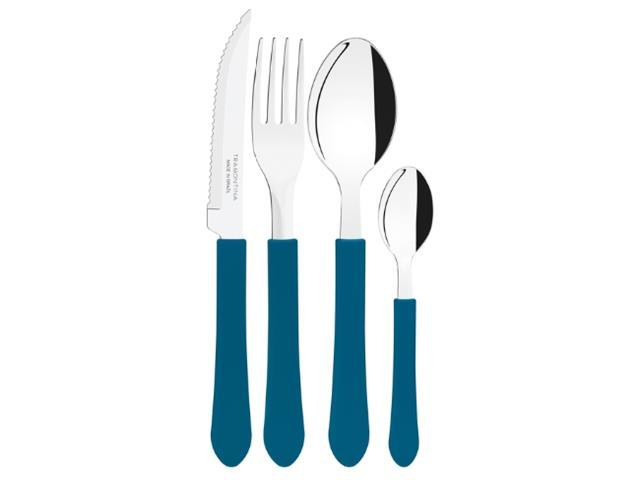 Conjunto de Talheres Tramontina Leme Azul Oceano 12 Peças - 1