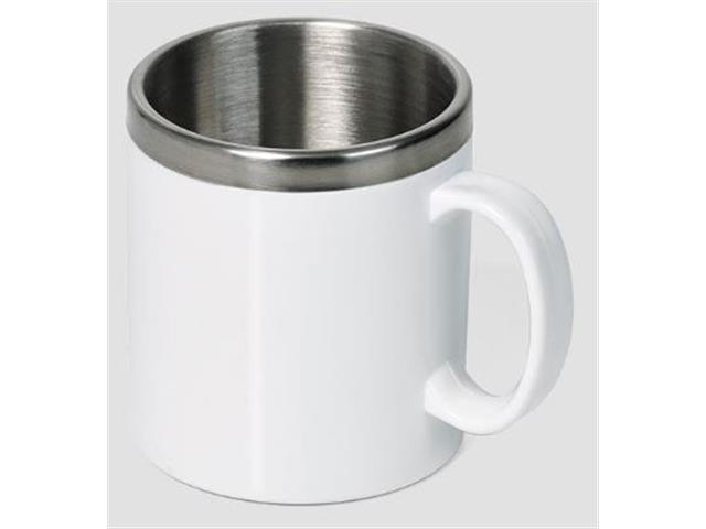 Caneca em Aço Inox com Poliestireno 300ML - 1