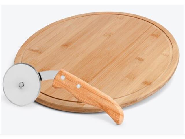 Conjunto para Pizza em Bambu Napoli 30CM 2 Peças - 1