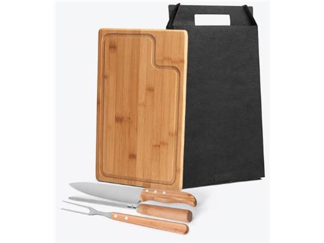 Conjunto para Churrasco em Bambu Texas 4 Peças - 1