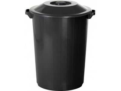 Lixeira Plasvale Recycle Preta 62 Litros